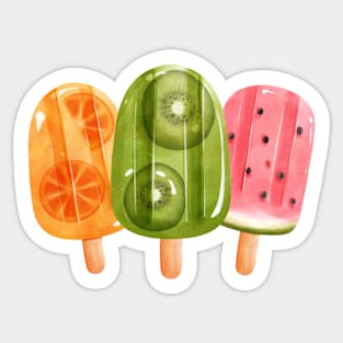 Fruit Popsicles Sticker